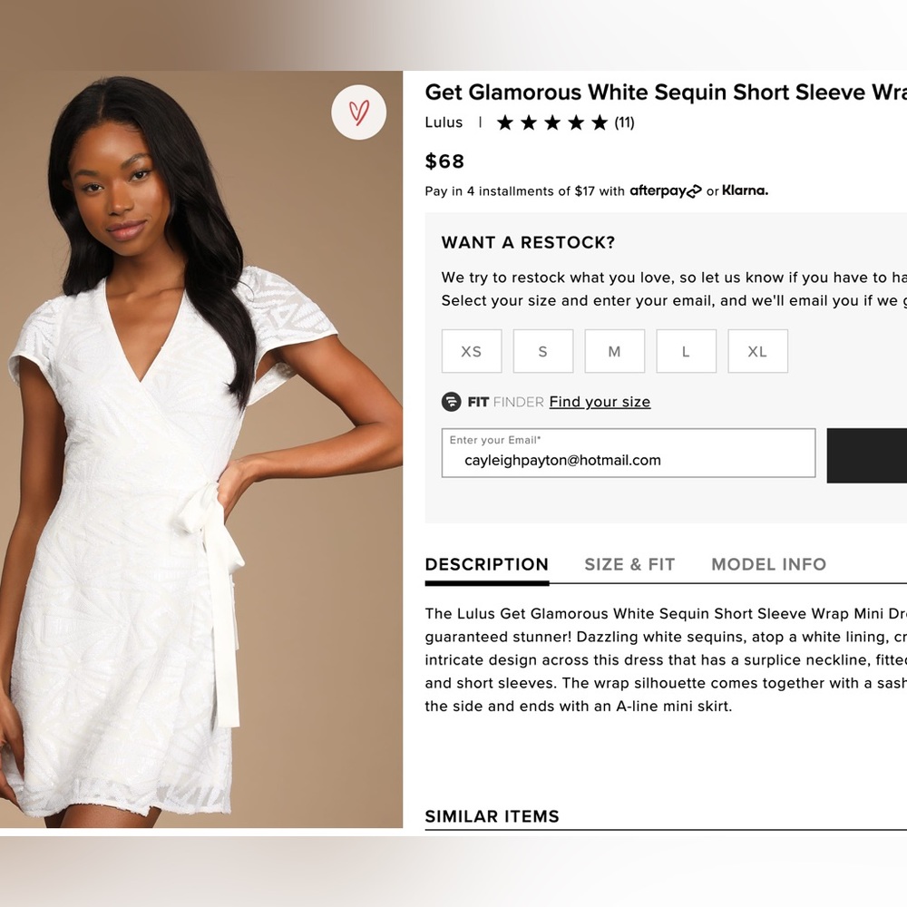 Lulus Get Glamorous Sequin Wrap Dress